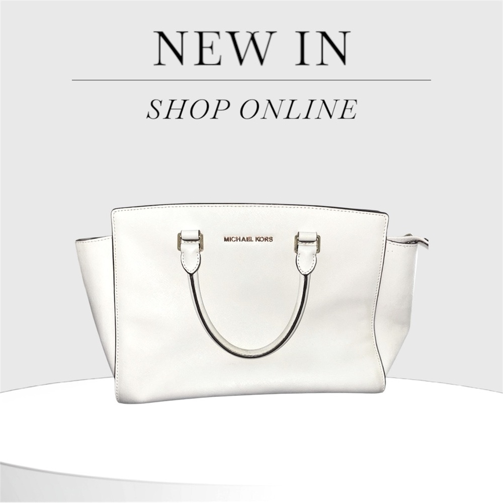 Michael Kors White Satchel Bag